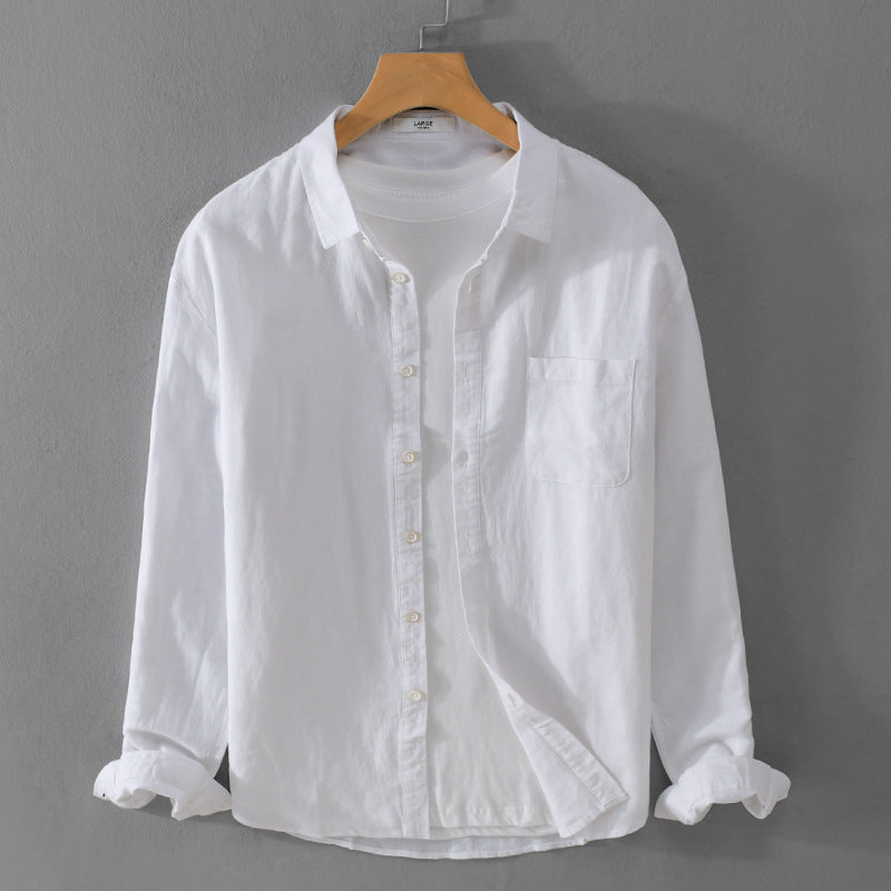 Herren Overshirt aus Baumwollmix mit Brusttasche und lockerem Schnitt Nord Taschen