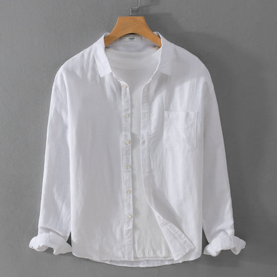 Herren Overshirt aus Baumwollmix mit Brusttasche und lockerem Schnitt Nord Taschen