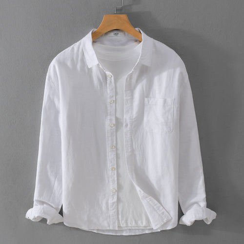 Herren Overshirt aus Baumwollmix mit Brusttasche und lockerem Schnitt Nord Taschen