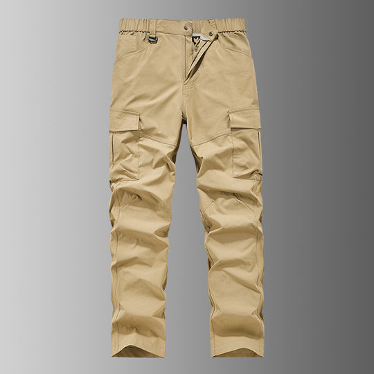 Herren Outdoor-Cargohose mit elastischem Bund, vorgeformten Knien und Multifunktions-Taschen Nord Taschen