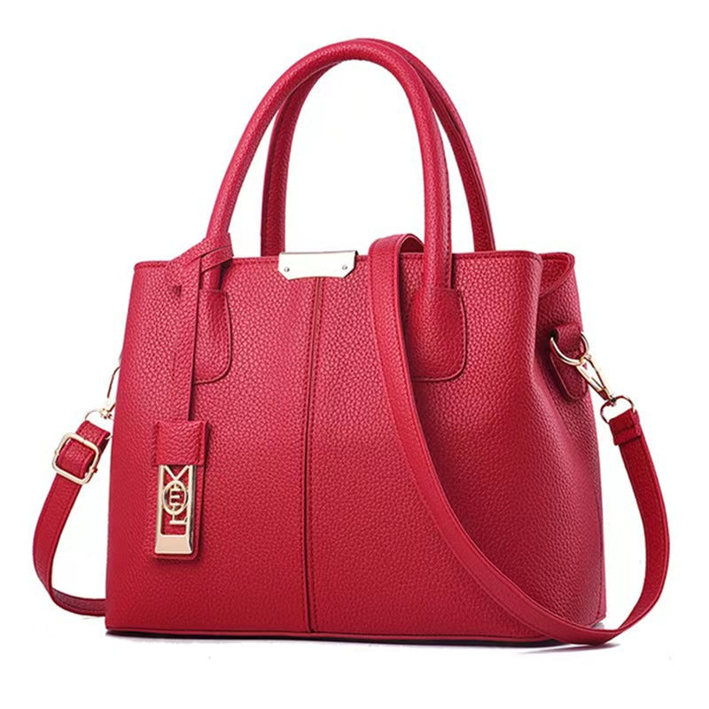 Damen moderne Handtasche mit strukturiertem Design und abnehmbarem Schultergurt Nord Taschen
