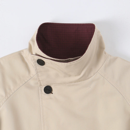 Damen Kurzjacke mit hohem Stehkragen und asymmetrischer Knopfleiste Nord Taschen