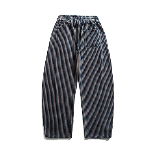 Damen Weite Plissee-Hose mit elastischem Bund und Tunnelzug Nord Taschen