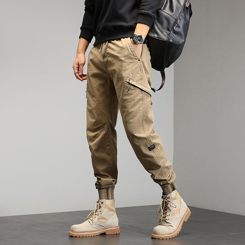 Herren Utility-Cargohose im Joggerstil mit Gummibündchen und Multifunktions‑Taschen Nord Taschen