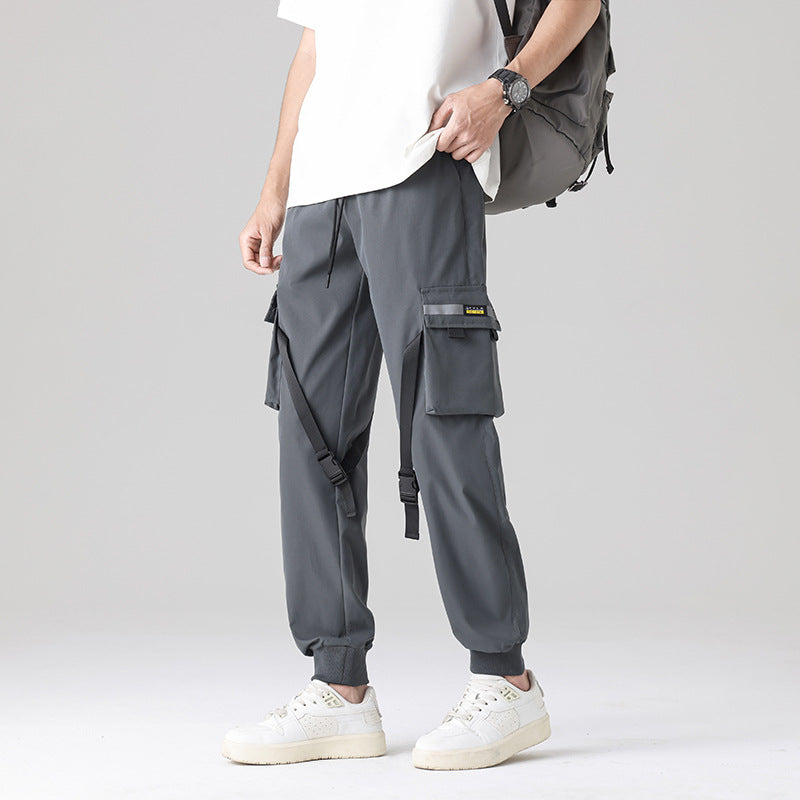 Herren Tech‑Utility Cargohose mit multifunktionalen Beintaschen, verstellbaren Gurtbändern & elastischen Bündchen Nord Taschen