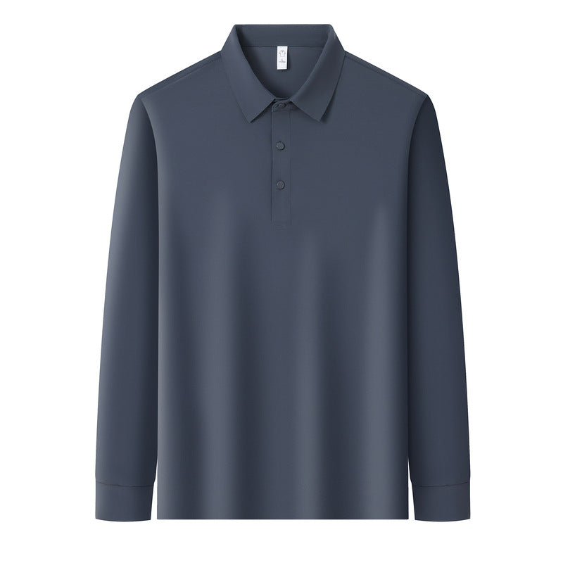 Herren Poloshirt mit langen Ärmeln Nord Taschen