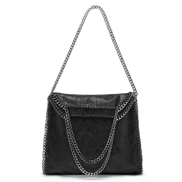 Damen Hobo-Tasche aus hochwertigem Kunstleder mit modischen Kettenakzenten Nord Taschen