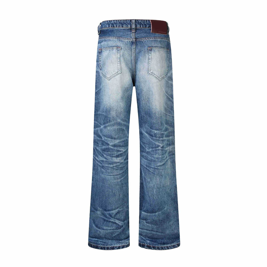 Damen Hochgeschnittene Jeans mit weitem Bein, Destroyed‑Look und Fünf‑Taschen‑Schnitt Nord Taschen
