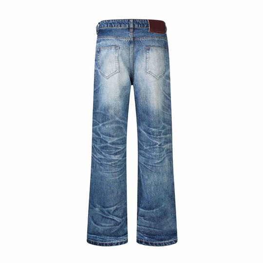 Damen Hochgeschnittene Jeans mit weitem Bein, Destroyed‑Look und Fünf‑Taschen‑Schnitt Nord Taschen