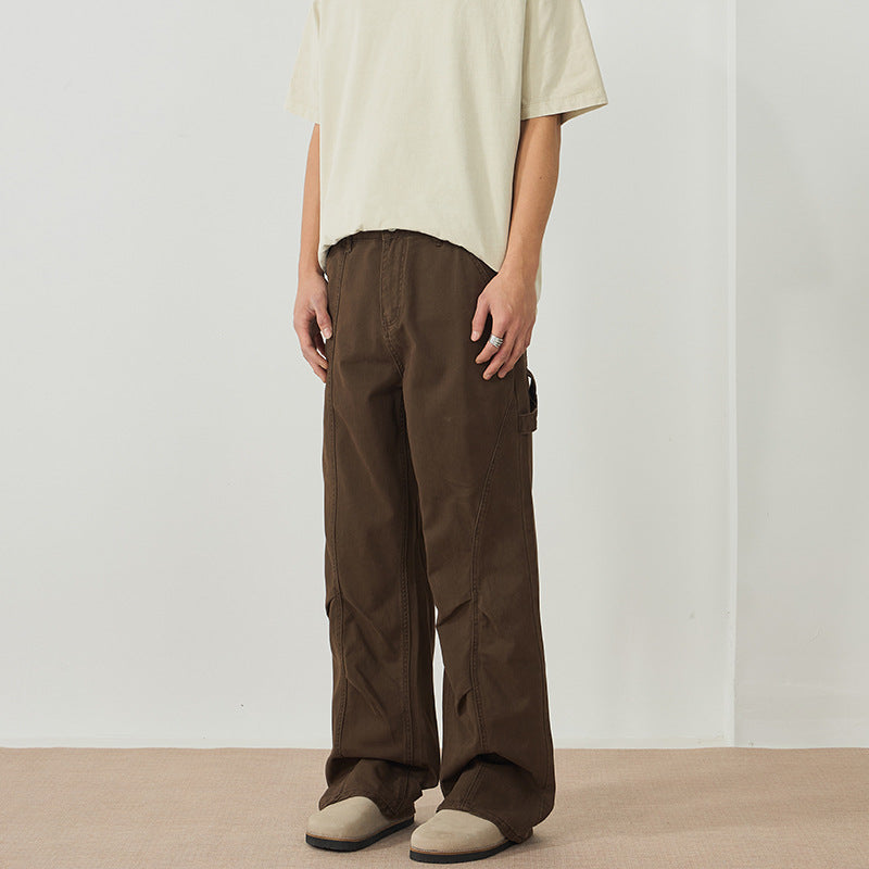 Herren weite Carpenterhose aus Baumwoll-Twill mit Hammerschlaufe und verstärkten Nähten Nord Taschen