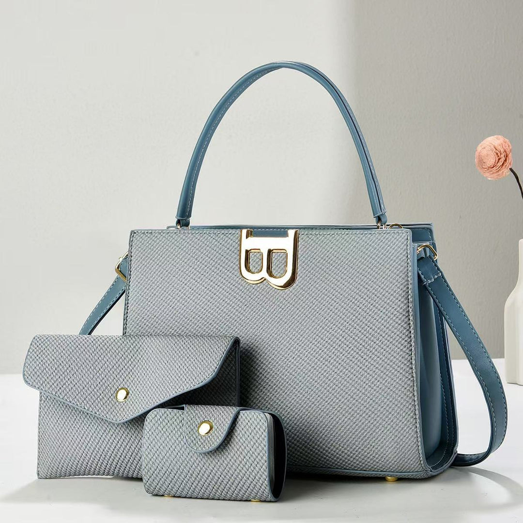 Damen elegante Handtasche mit abnehmbaren Accessoires Nord Taschen