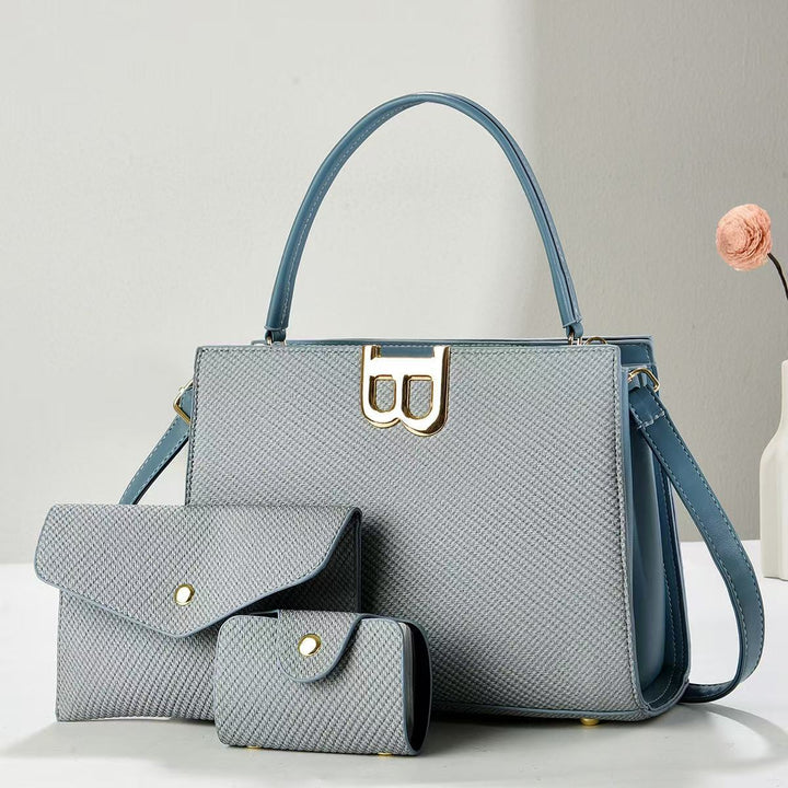 Damen elegante Handtasche mit abnehmbaren Accessoires Nord Taschen