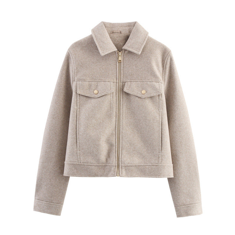 Damen Leichte wattierte Windjacke mit Stehkragen und Polka‑Dot‑Print Nord Taschen
