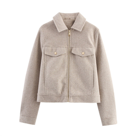 Damen Leichte wattierte Windjacke mit Stehkragen und Polka‑Dot‑Print Nord Taschen