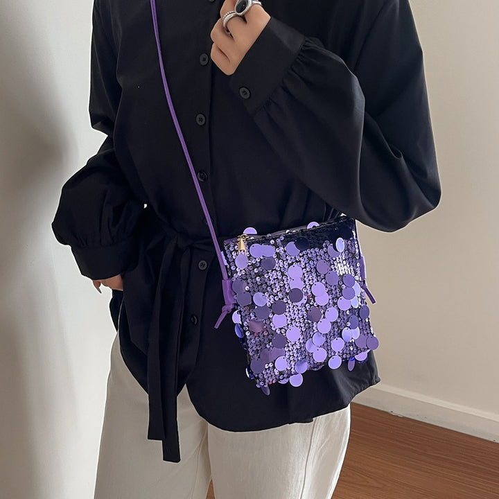 Damen Umhängetasche mit funkelndem Pailletten-Design Nord Taschen
