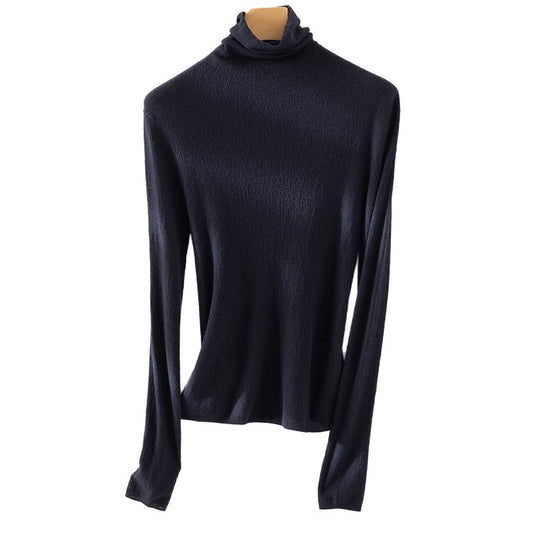 Damen Feiner ultraleichter Rollkragenpullover aus Stretch‑Feinstrick Nord Taschen