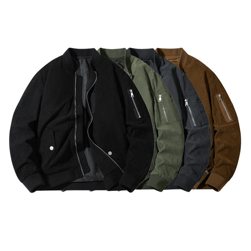 Herren Sportliche Bomberjacke mit Reißverschluss und praktischen Taschen Nord Taschen