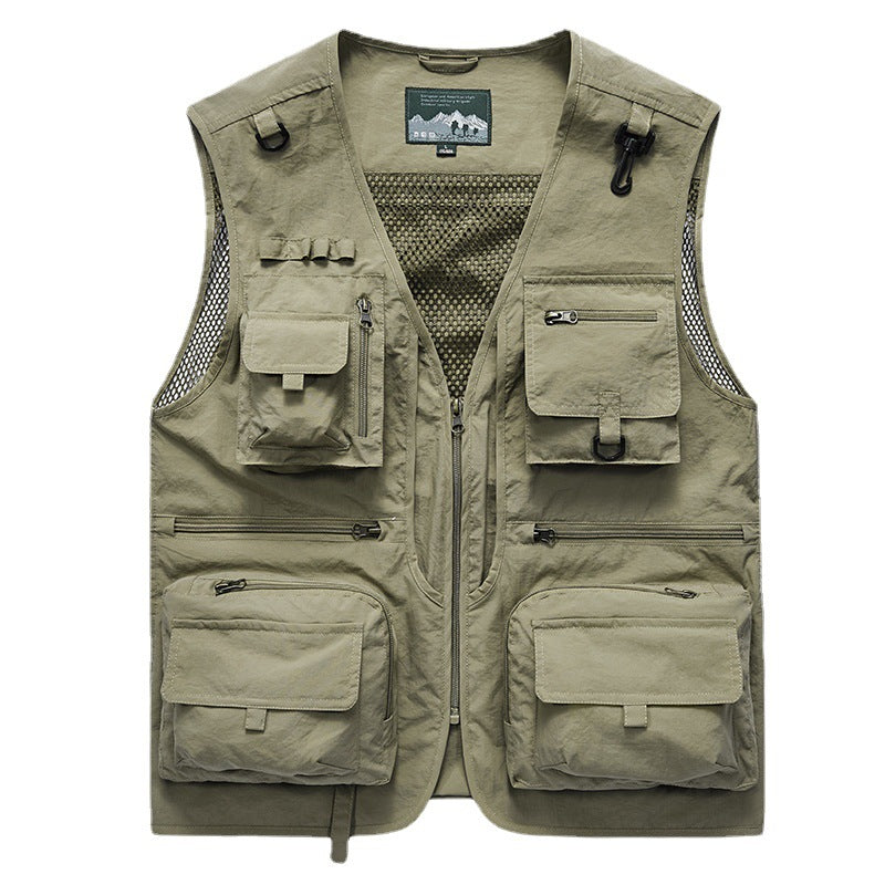 Herren Multifunktionale Angler- und Utilityweste mit Mesh‑Einsätzen und Multifachtaschen Nord Taschen