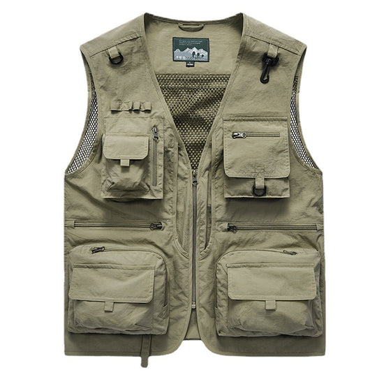 Herren Multifunktionale Angler- und Utilityweste mit Mesh‑Einsätzen und Multifachtaschen Nord Taschen