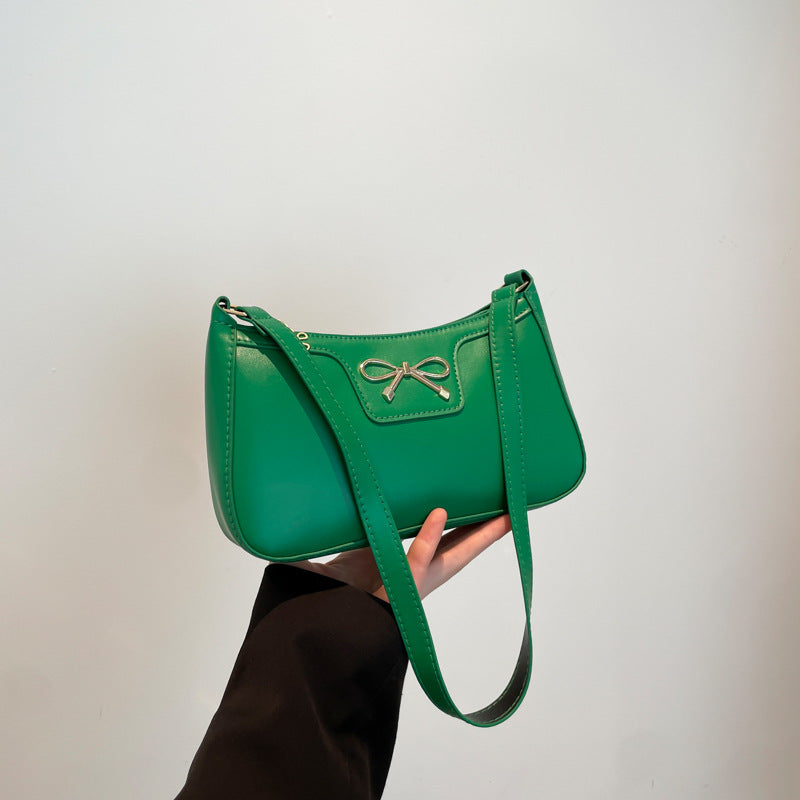 Damen modische Umhängetasche mit eleganter Schleifenapplikation Nord Taschen