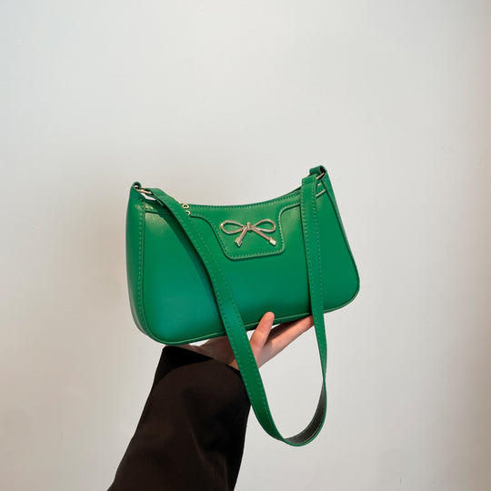 Damen modische Umhängetasche mit eleganter Schleifenapplikation Nord Taschen