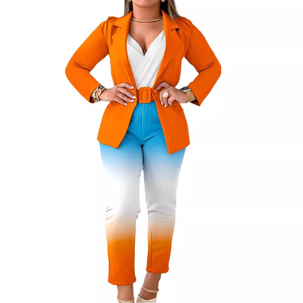 Damen Blazer-Set mit figurbetontem Schnitt und modischem Leopardenmuster Nord Taschen