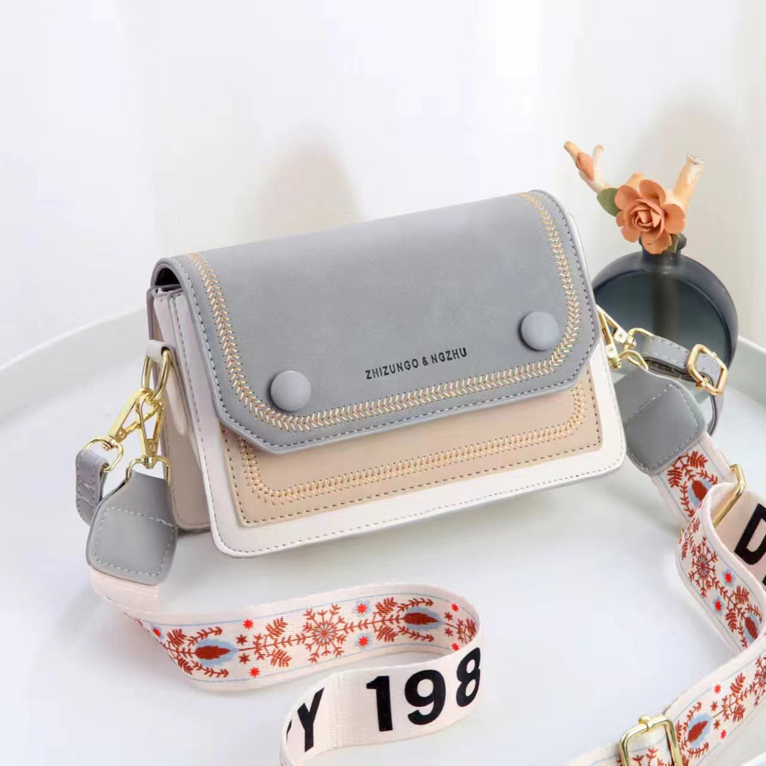 Damen modische Umhängetasche mit kreativen Farbdetails Nord Taschen