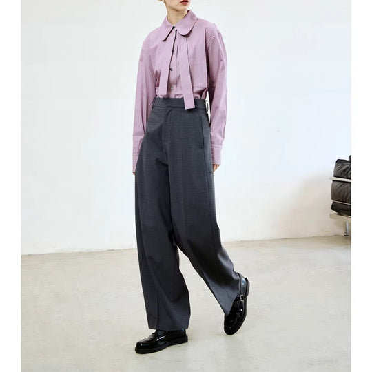 Damen Modische High-Waist Palazzo-Hose Nord Taschen