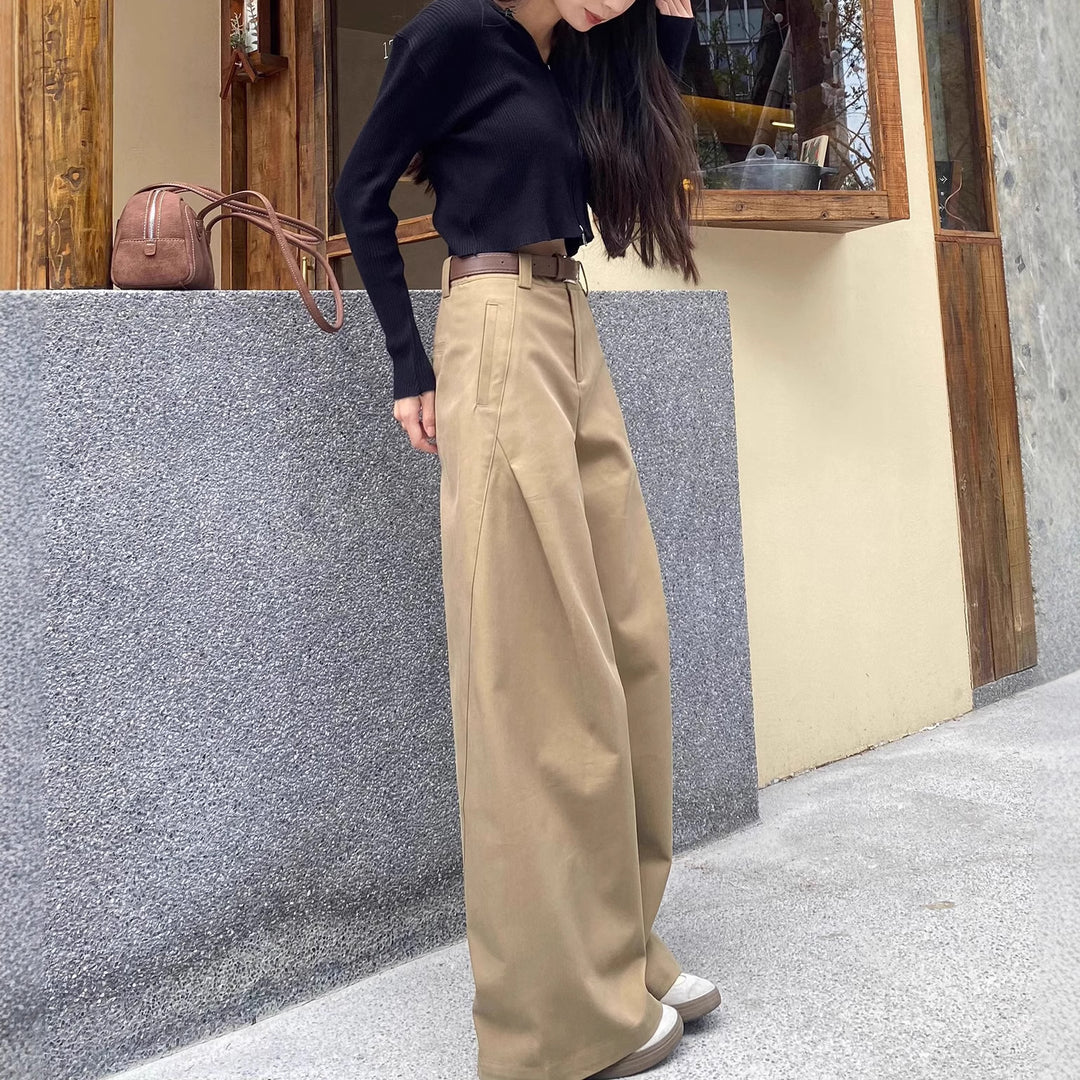 Damen Modische und lässige Hochtausende Hose Nord Taschen
