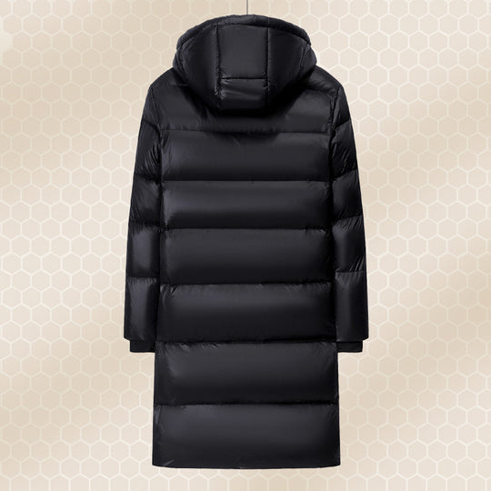 Damen Lange Daunenjacke Nord Taschen