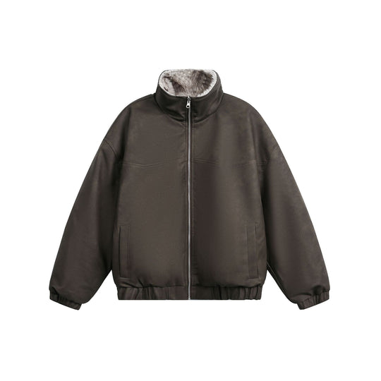 Herren Boxy‑Bomber im Aviatorstil mit faux‑Fur Innenfutter und hohem Stehkragen Nord Taschen
