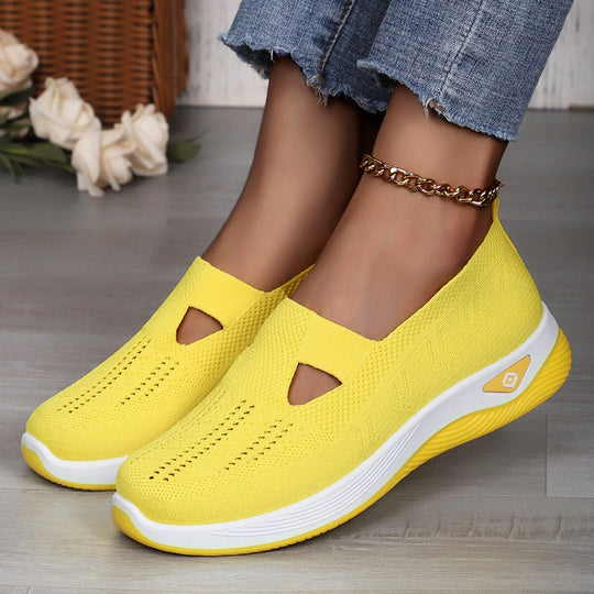 Damen Atmungsaktive Freizeit-Slipper mit elastischem Einschlupf und flexibler Sohle Nord Taschen
