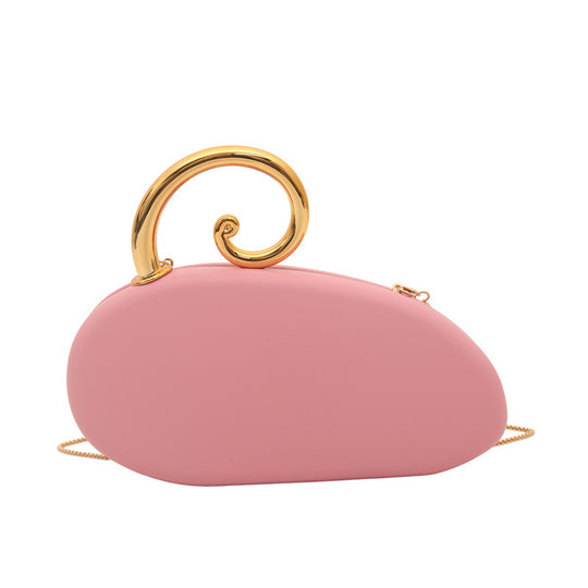 Damen Clutch-Tasche mit elegantem Spiraldetail aus hochwertigem Kunstleder Nord Taschen