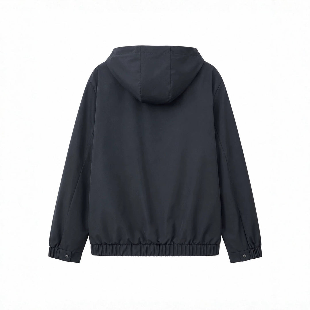 Herren Leichte Softshell‑Hoodiejacke mit wasserabweisender Außenlage, Lederapplikationen und Reißverschlusstaschen Nord Taschen