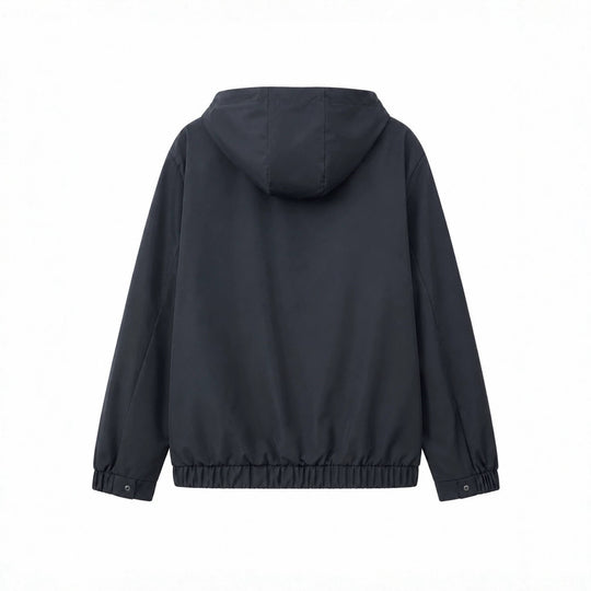 Herren Leichte Softshell‑Hoodiejacke mit wasserabweisender Außenlage, Lederapplikationen und Reißverschlusstaschen Nord Taschen