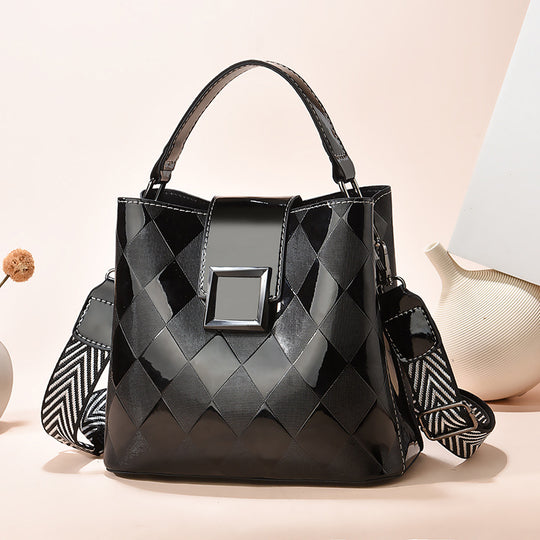 Damen modische Handtasche mit geometrischem Design und abnehmbaren Schulterriemen Nord Taschen