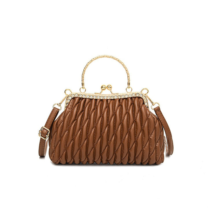 Damen elegante Schultertasche mit geflochtenem Design Nord Taschen