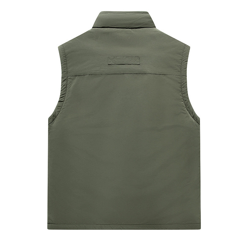 Herren Leichte Outdoor-Weste mit hochschließendem Kragen und praktischen Taschen Nord Taschen