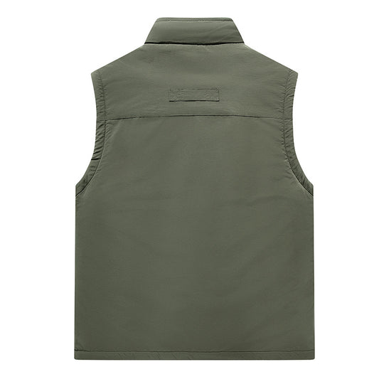 Herren Leichte Outdoor-Weste mit hochschließendem Kragen und praktischen Taschen Nord Taschen