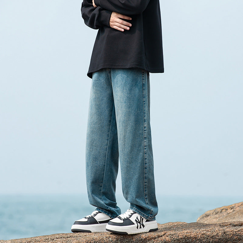 Herren weite Baggy-Jeans im Vintage‑Workwear‑Look mit relaxed Sitz und geradem Bein Nord Taschen