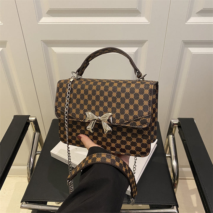 Damen elegante Handtasche mit verspieltem Schleifenakzent Nord Taschen