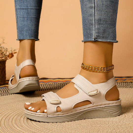 Damen Komfortable Sandalen mit verstellbarem Riemendesign und anatomischem Fußbett
