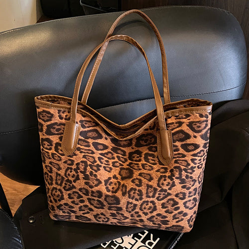 Damen Tote-Tasche mit modernem Leo-Muster und robusten Tragegriffen Nord Taschen