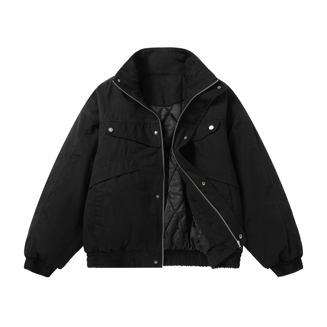 Unisex Boxy‑Fieldjacke mit hohem Stehkragen und Utility‑Taschen Nord Taschen