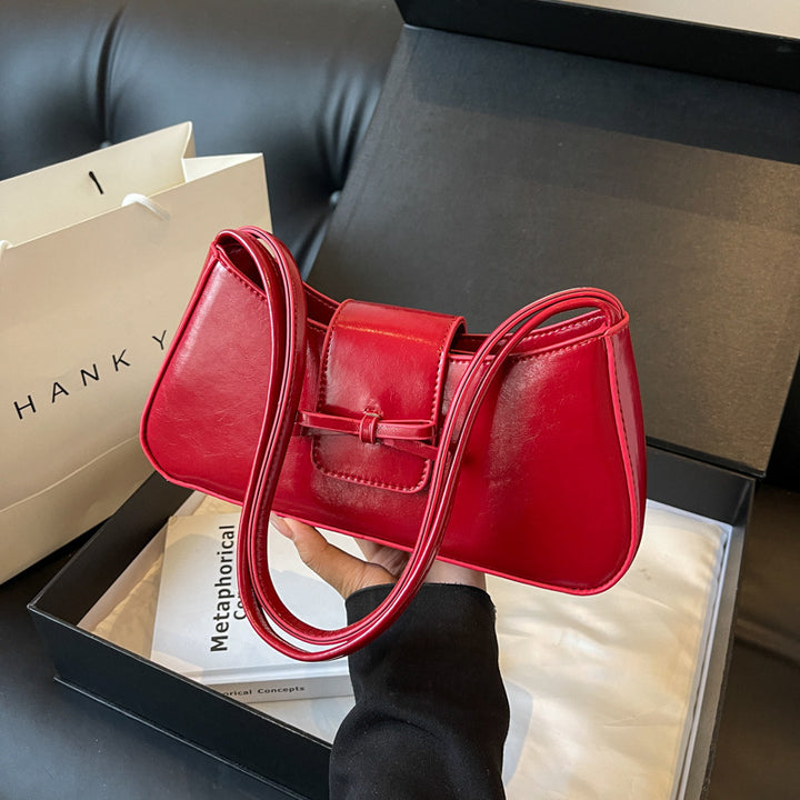 Damen elegante Schultertasche mit schickem Schleifenakzent Nord Taschen