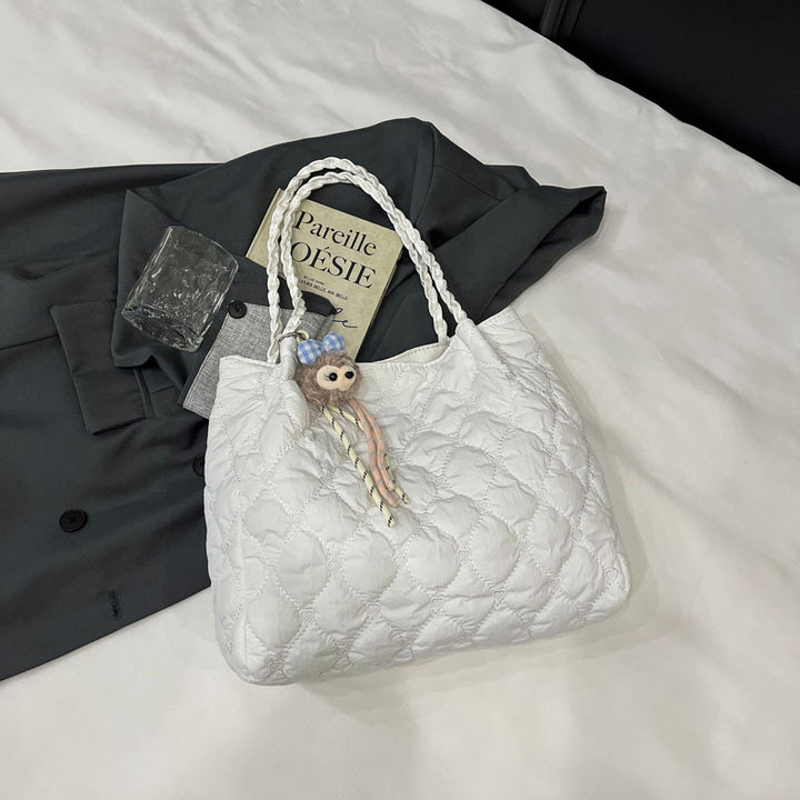 Damen modische Beuteltasche mit geflochtenen Griffen Nord Taschen