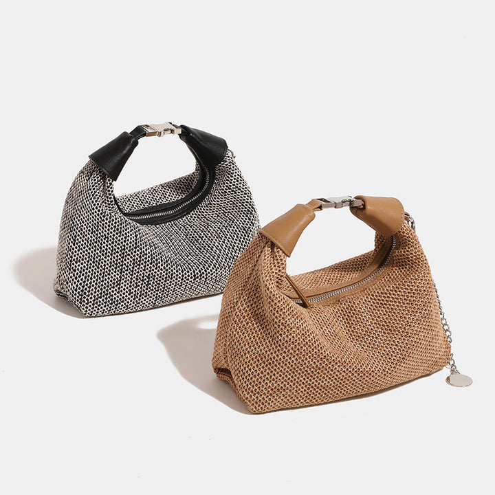 Damen Hobo-Tasche mit raffiniertem Flechtmuster und elegantem Kettenhandgriff Nord Taschen