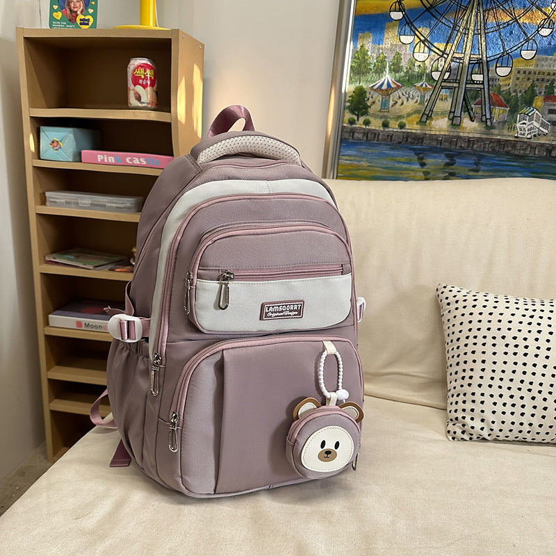 Damen Freizeit-Rucksack mit ergonomischem Design und charmantem Plüschanhänger Nord Taschen