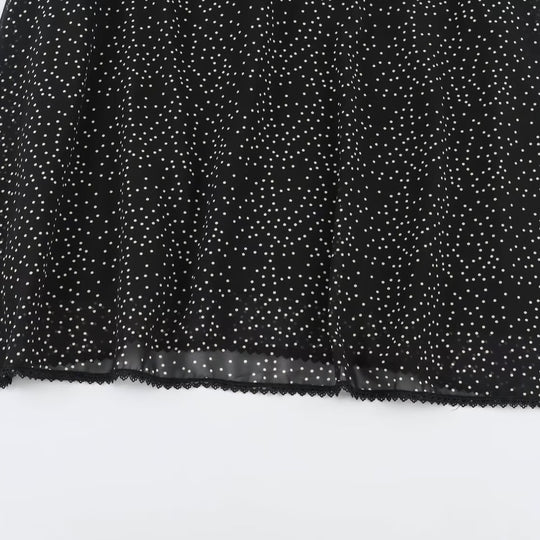 Damen Midikleid mit Rüschenfront, Stehkragen und ausgestelltem A-Linien‑Rock Nord Taschen