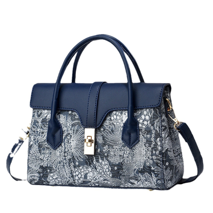 Damen elegante Handtasche mit kunstvollem floralen Design Nord Taschen